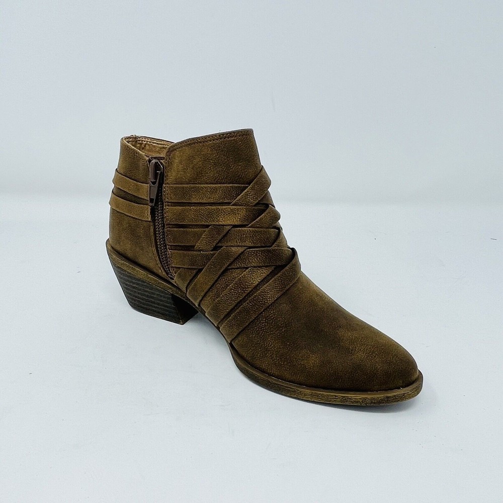 LifeStride Prairie Ankle Bootie Boot in Brown Traveler Womans Shoes SZ 5 M